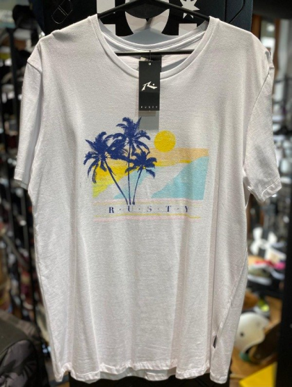 Remera Rusty Sunset Beach